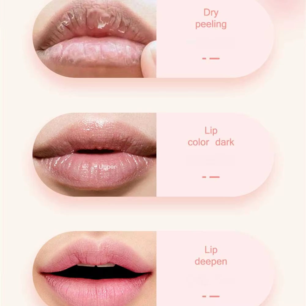 Crystal Temperature Change Lip Balm Vitality Color Lipstick Peach Girl Lip Balm Change Lipstick Lip Care Beauty Makeup TSLM1