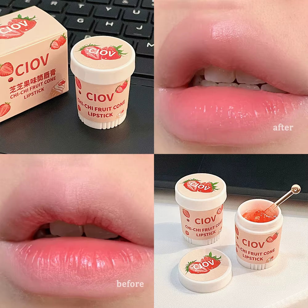 Crystal Temperature Change Lip Balm Vitality Color Lipstick Peach Girl Lip Balm Change Lipstick Lip Care Beauty Makeup TSLM1