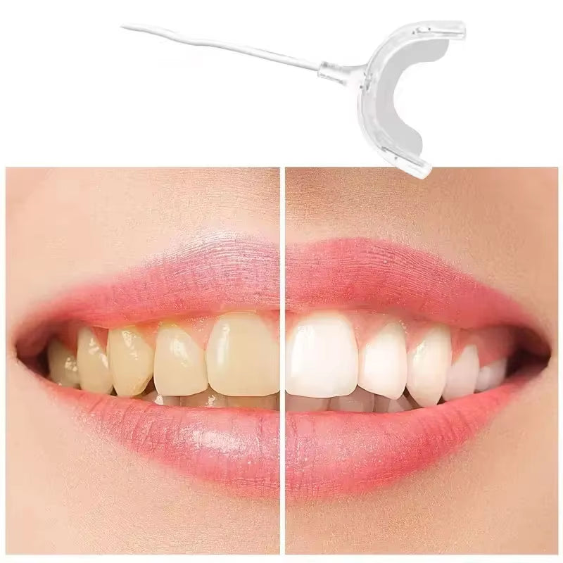 Teeth Whitening Universal Line Drag+Line,Led Electric Dental Instrument,Portable Rechargeable Blue Light Oral Care Light Tool