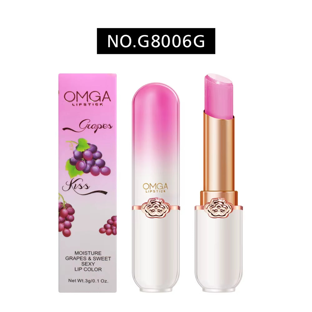 Crystal Temperature Change Lip Balm Vitality Color Lipstick Peach Girl Lip Balm Change Lipstick Lip Care Beauty Makeup TSLM1