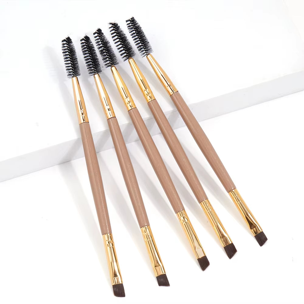 5 Piece/Set Eyeshadow Makeup Brushes Professional Double Ended Eyebrow Brush Comb for Women Cosmetic Beauty Make up Tools