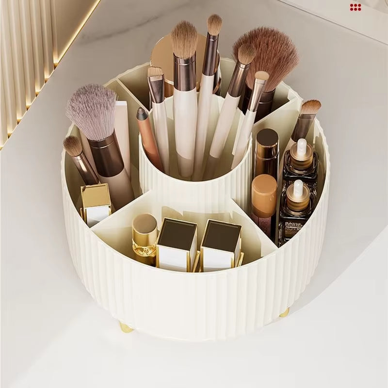360° Rotating Makeup Brush Holder Cosmetic Brush Holder Large Capacity Lipstick Makeup Brush Pen Eyebrow Pen Jewelry Container