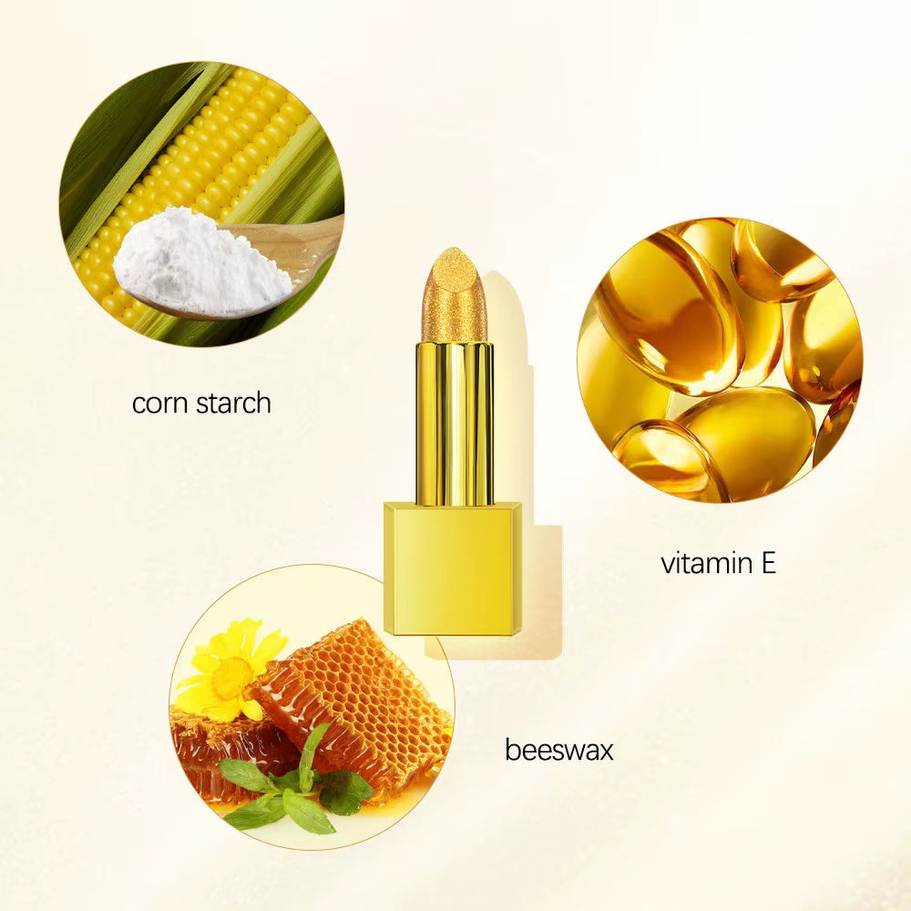 Gold Color Lipstick Makeup Lipstick Velvet Matte Gloss Lip Red Lipstick Nude Women Long Lasting Waterproof Beauty Cosmetic Tool