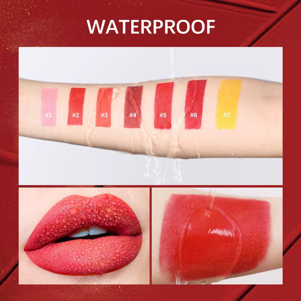 Gold Color Lipstick Makeup Lipstick Velvet Matte Gloss Lip Red Lipstick Nude Women Long Lasting Waterproof Beauty Cosmetic Tool