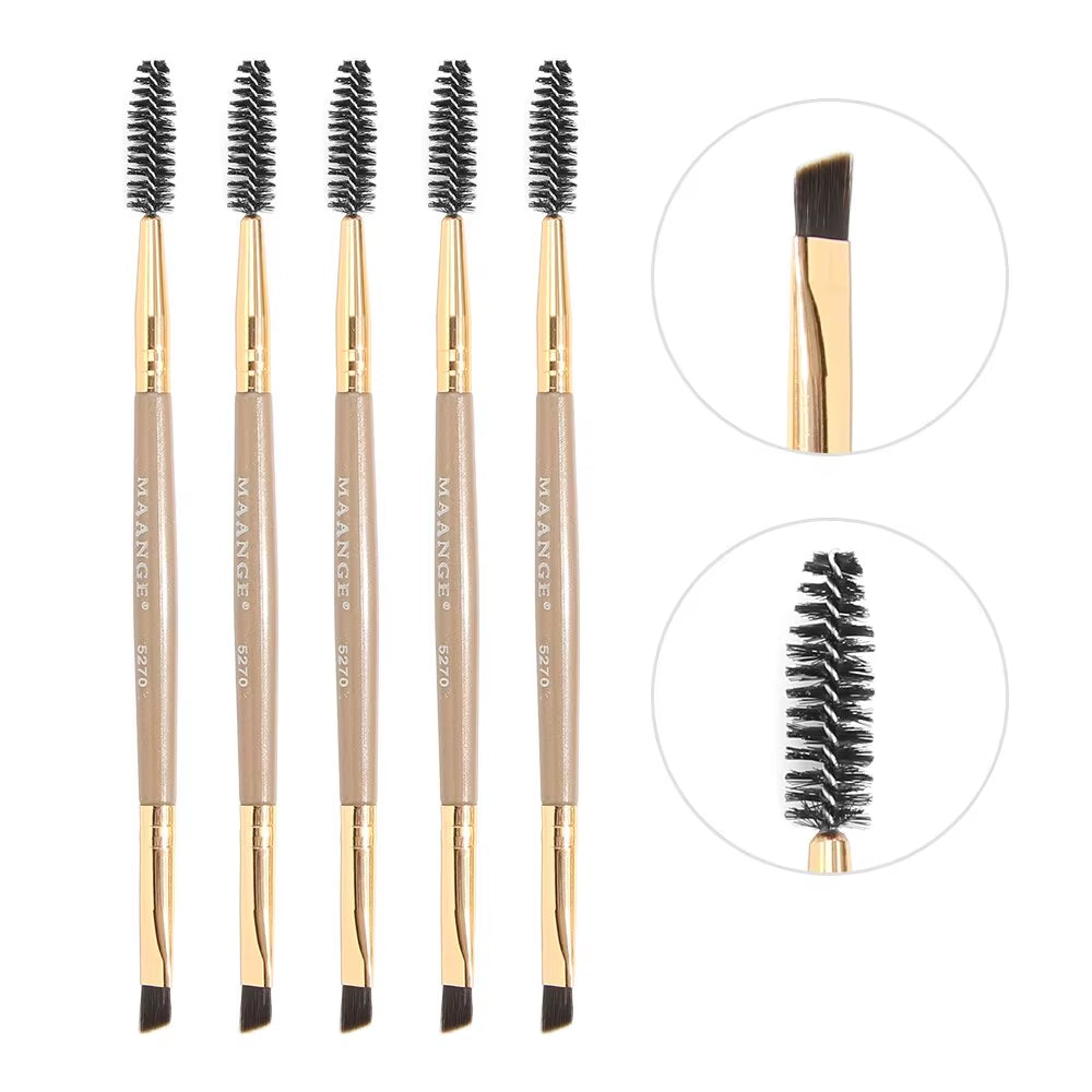 5 Piece/Set Eyeshadow Makeup Brushes Professional Double Ended Eyebrow Brush Comb for Women Cosmetic Beauty Make up Tools